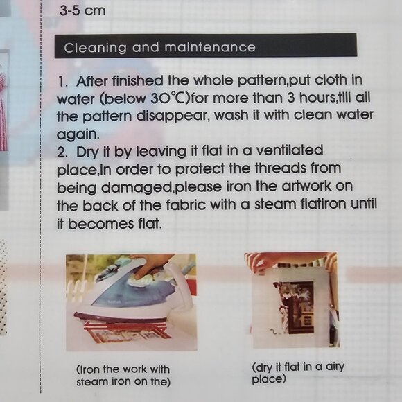 Maydear Birth Certificate Sleeping Baby Cross Stitch Kit Pre-Printed Fabric - Picture 5 of 5